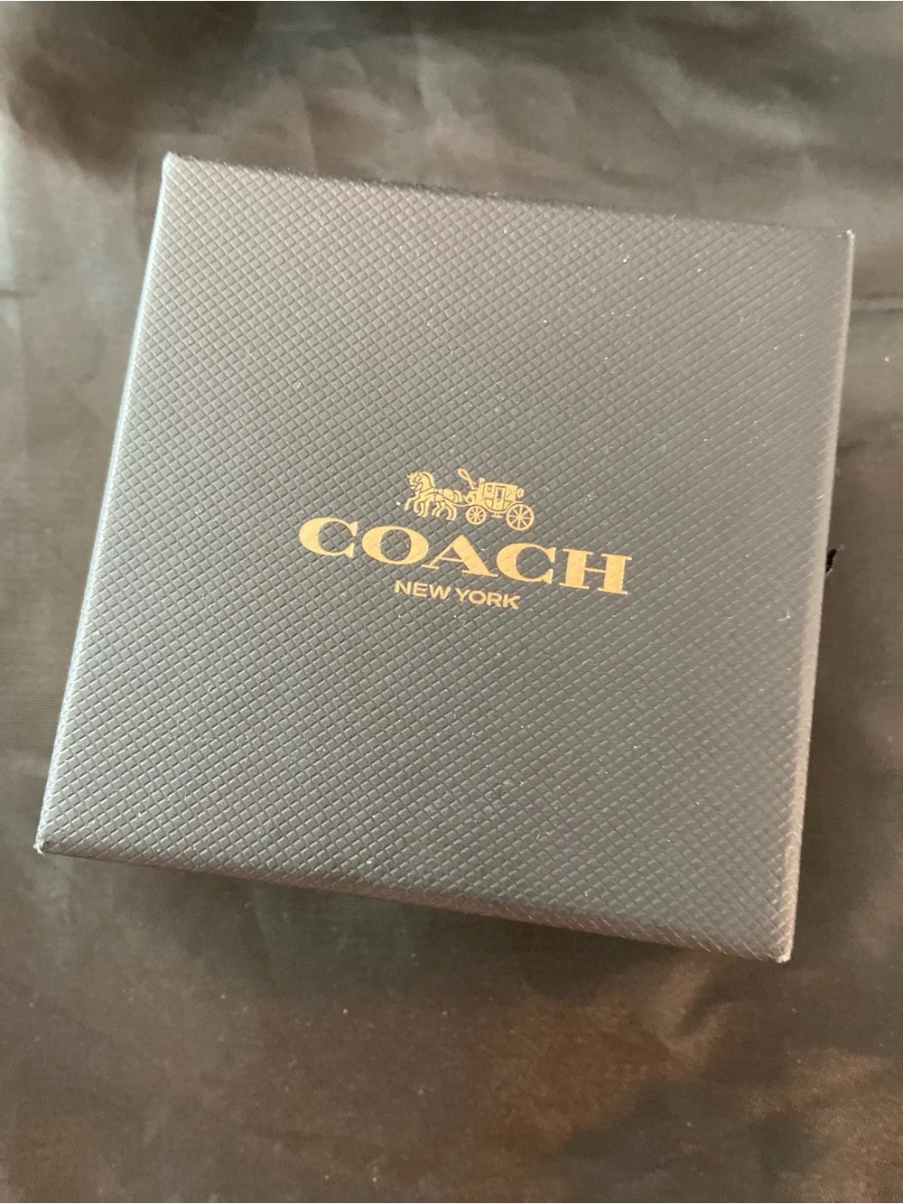 Coach Rose Gold Crystal Drop Earrings NIB F56417 - Picture 6 of 7
